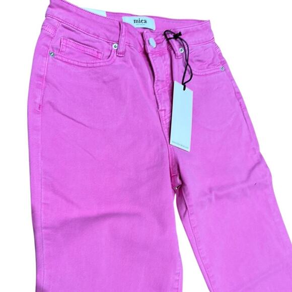 Nwt Mica Women's Pink Jeans stretch like Judy Blue. Junior sizing - Picture 2 of 6